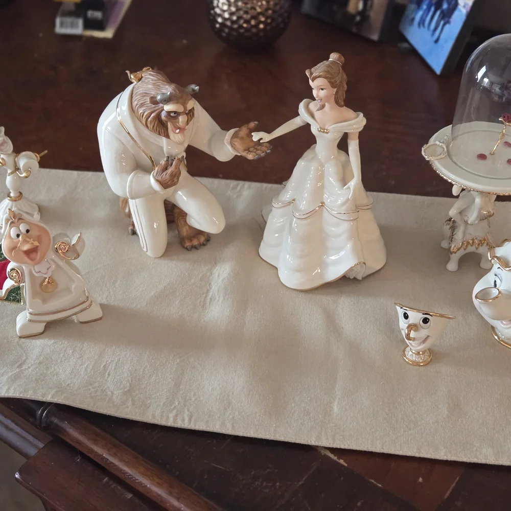 Lenox White and Gold Cake Topper Set